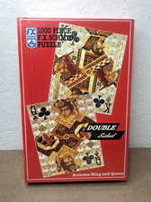 *Read 1995 Autumn King & Queen Double Sided 1000 Pc Jigsaw Puzzle FX Schmid USA picture