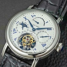 Sugess Seakors Genuine Tourbillon Seagull ST8007 Mechanical Mens Watch SE8007SW picture