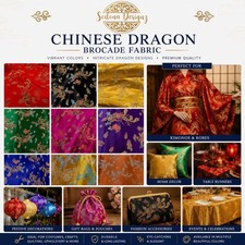 Chinese Dragon Brocade Jacquard Fabric 45