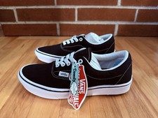 VANS ComfyCush Era Men's Black/White Canvas Lace-Up Cushioned Sneakers picture