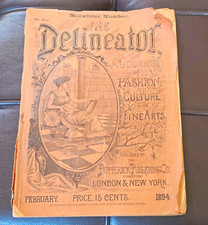 The Delineator Illustrated Fashion/Culture/Fine Arts Feb 1894 Vol XLIII No 2 picture
