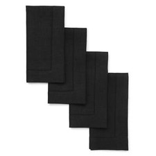 Linen Dinner Napkins 20 x 20 for Everyday Meals and Hosting - Classic Hemstitch picture