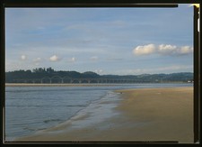 Photo:Alsea Bay Bridge Oregon 1960s Prior to Demolition Spanning Alsea Bay picture