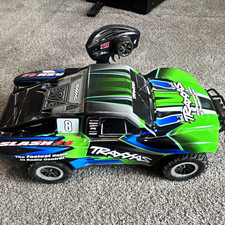 Traxxas Slash 4x4 1:10 4WD Brushed Electric RTR Short Course Truck Green picture