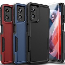 For Motorola Moto G 5G 2024 Case Phone Cover Shockproof+Tempered Glass Protector picture