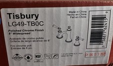 Pfister LG49-TB0 Tisbury 1.2 GPM Widespread Bathroom Faucet - Chrome Brand New picture
