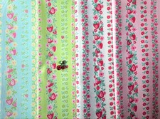 YUWA Atsuko Matsuyama Retro Strawberry Floral Reproduction Fabric Set picture