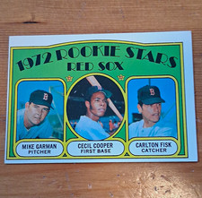 Topps 1972 Rookie Stars Red Sox #79 Carlton Fisk Cecil Cooper Mike Garman picture