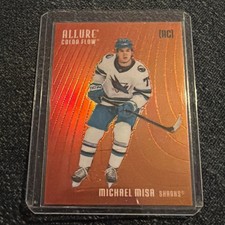 2025-26 Allure Hockey MICHAEL MISA Color Flow Red-Orange RC #CF-MM picture