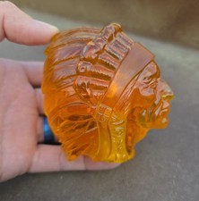 ✨️Vintage Style Kustom Indian Chief Shift Gear Knob OG Shifter Amber ✨️ picture