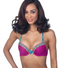 Jezebel Lingerie Tease Contour Molded Demi Underwire Bra 72672 picture