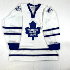 Vintage Toronto Maple Leafs Jersey Men's XL White NHL Hockey CCM Air Knit picture