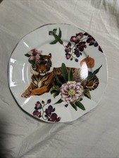 Anthropologie Nathalie Lete Titania Dessert Plate Tiger Salad Side Appetizer picture