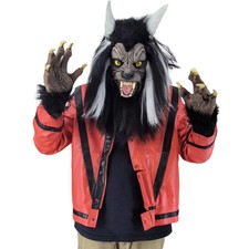 Halloween Prop Michael Werewolf Mask Thrillered Toys Impersonator Adults Kdis picture