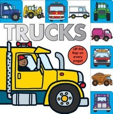 Lift-the-Flap Tab: Trucks (Lift-the-Flap Tab Books) - Board book - GOOD picture