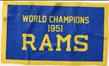 Los Angeles LA Rams 1951 World Champions Beach Towel 9/21/26 SGA picture