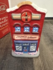 Coca Cola Ceramic Village Store Votive Candle House with Box picture