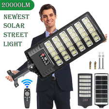 NEW 99000000LM De Luz LED Lampara Solar Para Patio Exterior Jardin Luces Calle picture