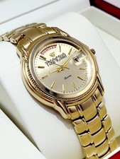 Jules Jurgensen Tropicana Watch 1980's [New] 35mm Unisex Day-D Date New Battery  picture