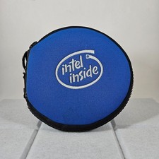 Vintage Intel Inside CD Case 12 Disc Holder  1990s Y2K Era Computer Promo picture