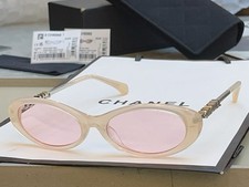 Chanel CH5565 Sunglasses 54-17-140 Oval Frame Designer Eyewear picture