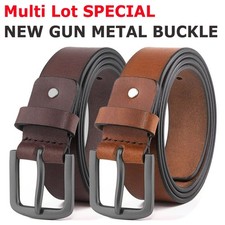 Men’s belts,Full Grain Genuine Leather Casual Dress Jeans Belts for Men  picture