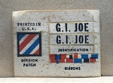 Vintage 1964 Hasbro GI Joe #7500 Action Soldier Unit Patch Name Tape Ribbons picture