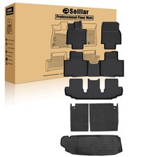 Fits 2020-2025 Toyota Highlander 7 Seats TPE Floor Mats & Trunk Cargo Liners New picture