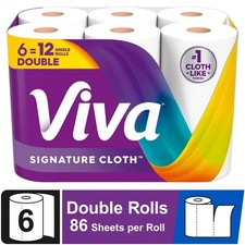 Viva Signature Cloth Paper Towels, 6 Double Rolls, 86 Sheets per Roll picture