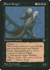 Baron Sengir - MtG Homelands - Rare NM 1995 picture