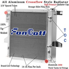 CU2172 Aluminum 2 Row Radiator Fits 1998-2001 Ford Ranger, Mazda B2500 2.5L L4 picture