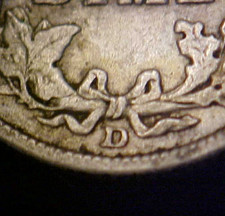 1914-D/D Barber Silver Dime RPM 6 North -Great High Grade Circ Variety-c7461dxxx picture