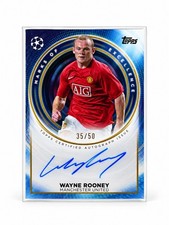 Marks of Excellence | Wayne Rooney /50 | On Card Auto | Topps Manchester United picture
