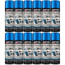 Duplicolor MC201 Metalcast Blue Anodized Automotive 11Oz Aerosol Spray 12 Pack picture
