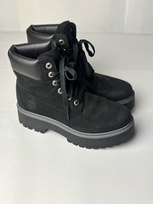 Timberland Stone Street Waterproof Platform Boots - Women's Size 8.5 Black shoe picture