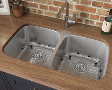 Ruvati 29-inch Undermount 50/50 Double Bowl 16Gauge Kitchen Sink -RVM4301 picture