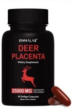 EINNALAB ⚡HIGHEST ⚡ Deer Placenta 25000mg Dosage- 60 Capsule Made in New Zealand picture