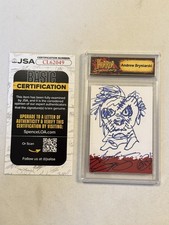 Horror Signatures Andrew Bryniarski Signed And Sketch Card JSA TCM picture