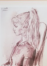 Ash Framed Limited Edition Giclée Print of Pablo Picasso's Portrait of Silvette. picture