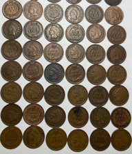 50 1907 INDIAN HEAD PENNY ROLL GOOD/BTR. /FINE CONDITION  READABLE DATES NO JUNK picture