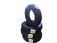Ships from Texas New Set 4 Mini Truck Mud Tires Bridgestone RD-604 Steel 145R12 picture