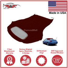 Fits Toyota Solara Convertible Soft Top & Glass  Window 2004-2009 BURGUNDY VINYL picture