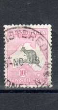 Australia 1929-30 10s Kangaroo Die II SG 112 FU CDS picture