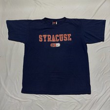 Vintage Syracuse University Nike T Shirt L Navy Blue Orange Logo Boxy SU picture