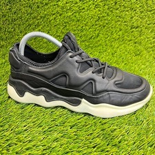 Ecco Elo Womens Size 7-7.5 Black White Athletic Running Walking Shoes Sneakers picture