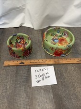 Mackenzie Childs Enamel FLAWS Boutique Flower Market Dog Cat Pet Bowl picture
