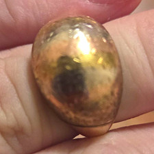 10K Yellow Gold Dome Style Ring, Size 7, No Stone, Stamped 10K picture