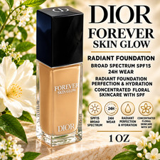 Dior Forever Skin Glow 24h Wear Radiant Foundation 2N   1 OZ NEW picture
