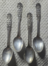Valdres Th. Marthinsen Norwegian 830S Silver Demitasse 4 Spoons 4
