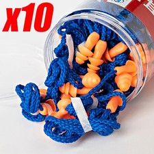 10/5 Pair Silicone Corded Ear Plugs Reusable Shooting Hearing Protection Cord picture